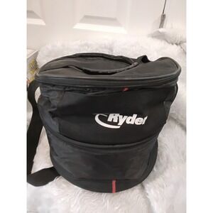 Ryder Motorcycle Helmet Bag Black Padded Round Helmet Carrier w/ Shoulder Strap